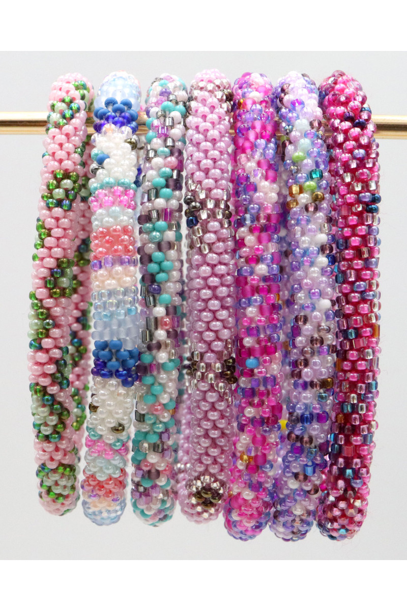 Bracelet Népalais D68 Multi Violet