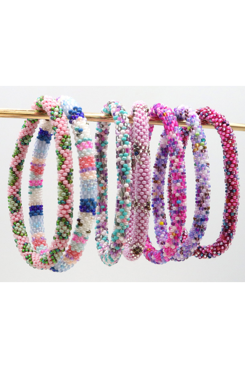 Bracelet Népalais D68 Multi Violet