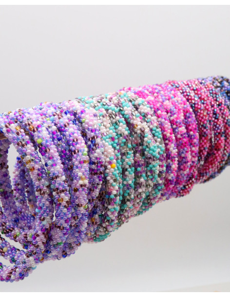 Bracelet Népalais D68 Multi Violet 2