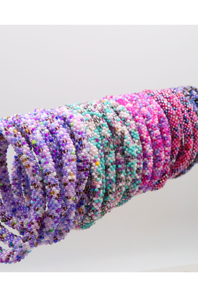 Bracelet Népalais D68 Multi Violet