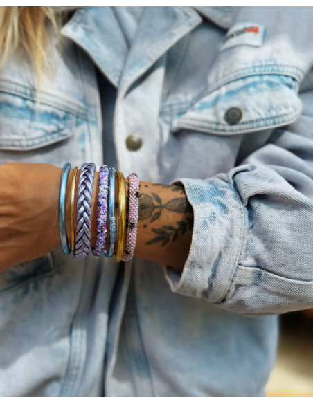 Bracelet Népalais D68 Multi Violet