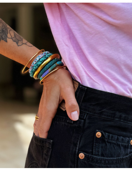 Bracelet Népalais D68 Multi Violet