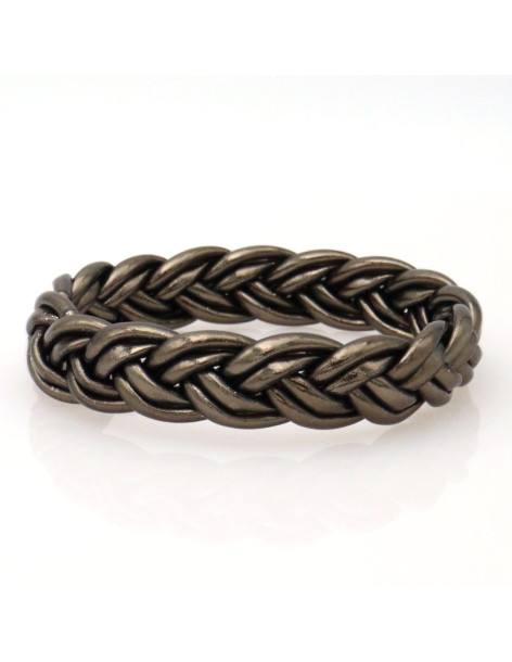 Jonc double tresse RÉGLISSE
