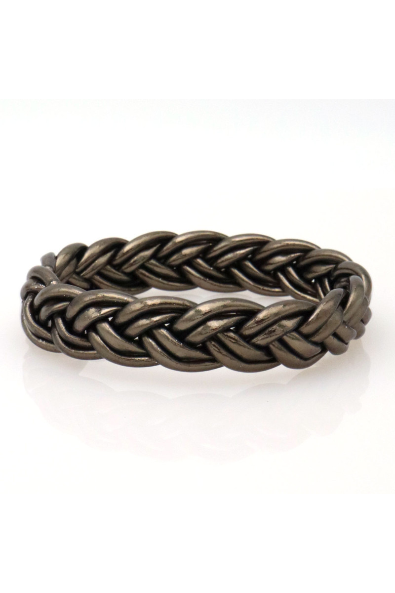 Jonc double tresse RÉGLISSE