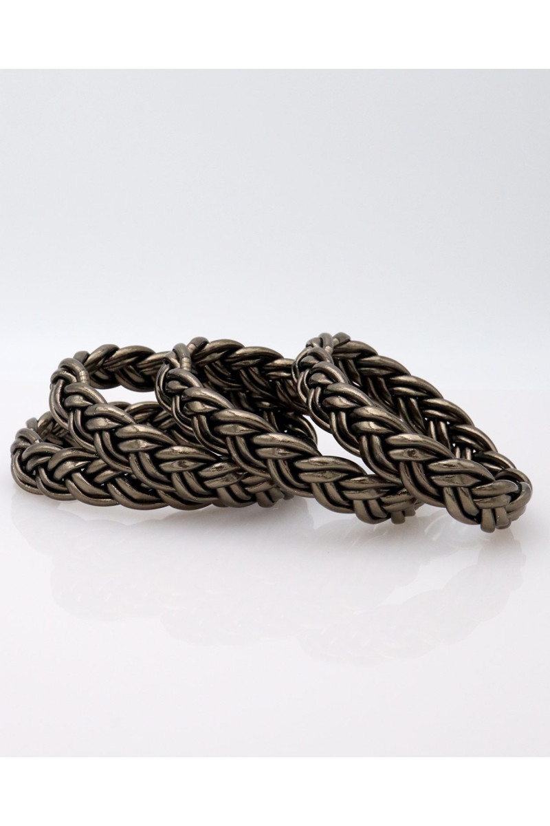 Jonc double tresse RÉGLISSE