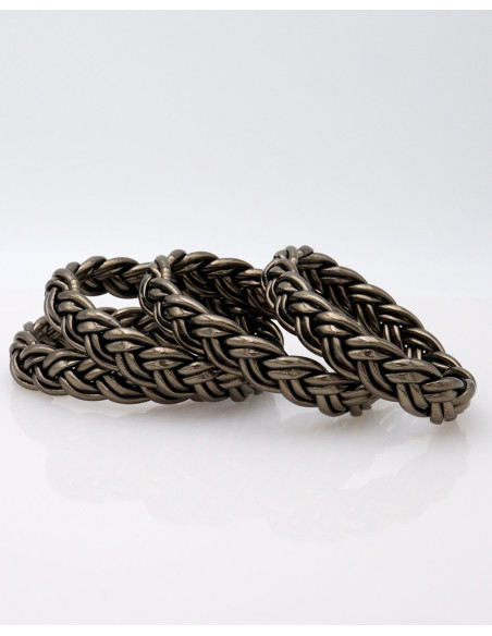 Jonc double tresse RÉGLISSE