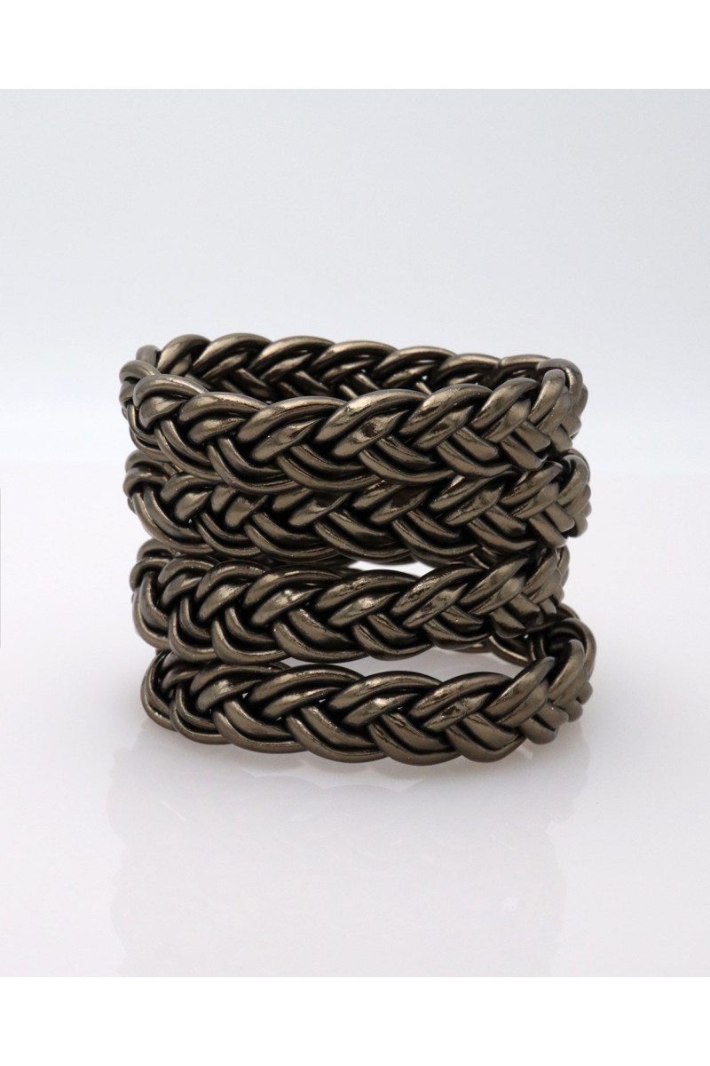 Jonc double tresse RÉGLISSE