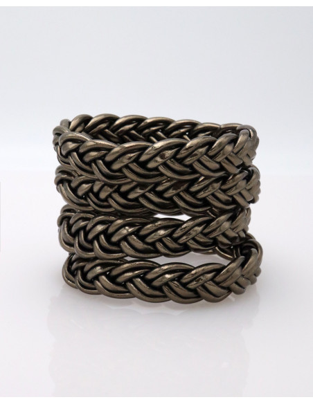 Jonc double tresse RÉGLISSE