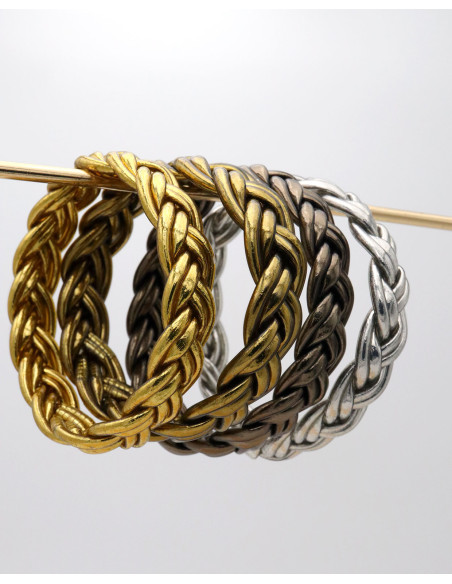 Jonc double tresse RÉGLISSE