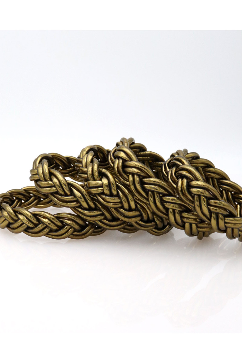Jonc double tresse BRONZE
