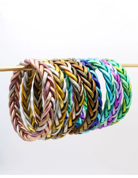 Buddhist bangle braided multicolour CLASSIC