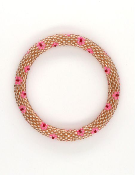 Bracelet Népalais E31 Champagne Rose