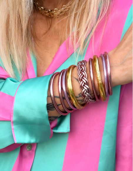 Jonc Bouddhiste Mantra ROSE GOLD