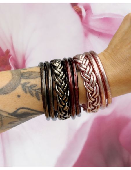 Jonc Bouddhiste Mantra ROSE GOLD