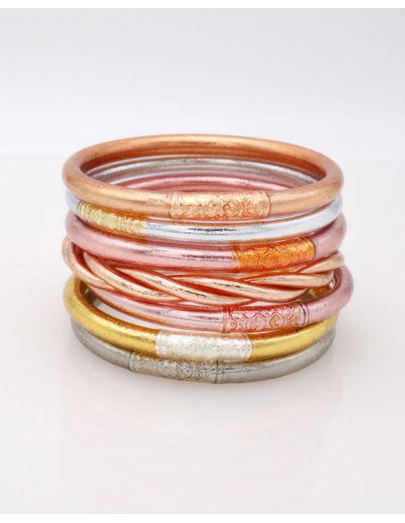 Jonc Bouddhiste Mantra ROSE GOLD