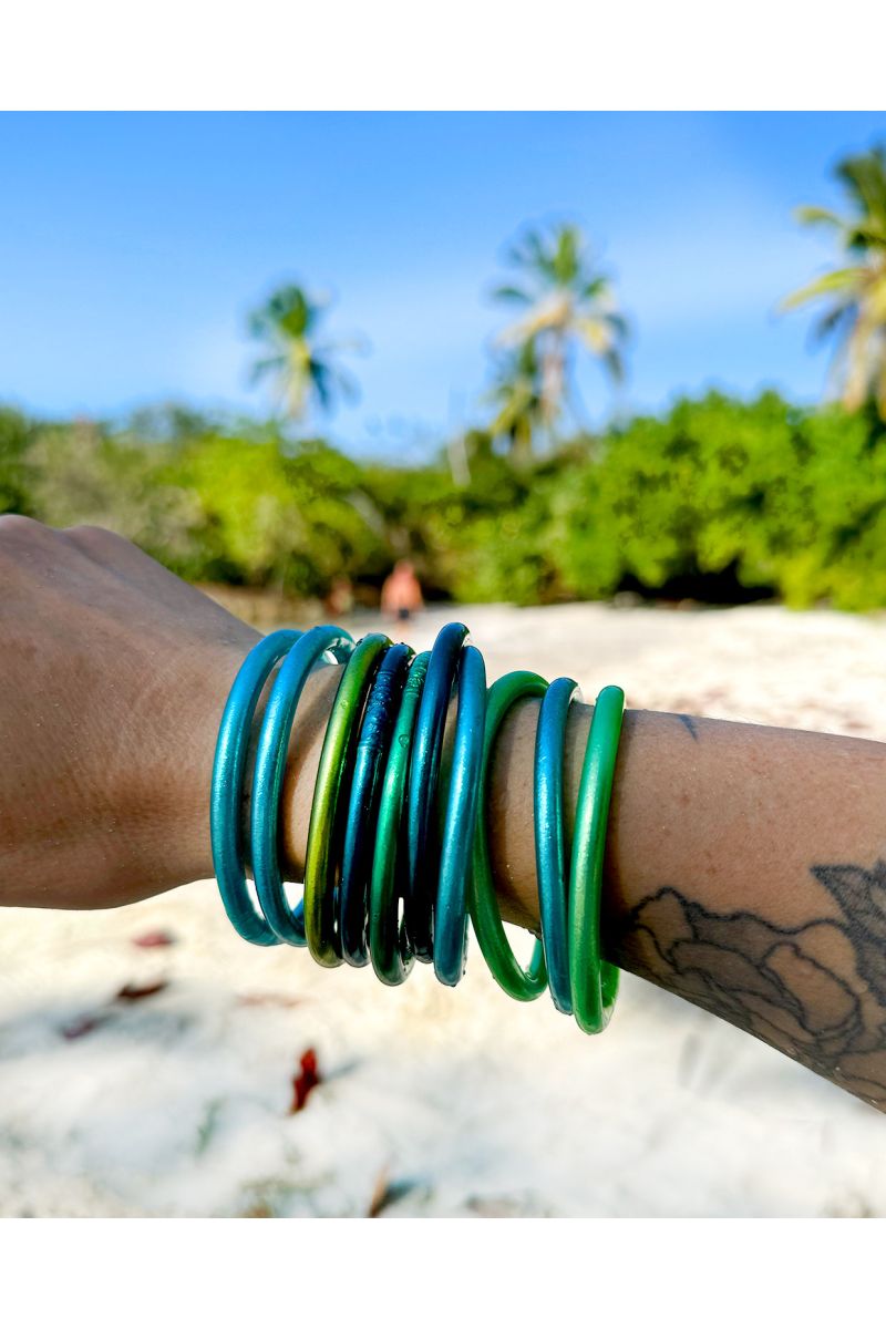 Jonc Bouddhiste Mantra GREEN