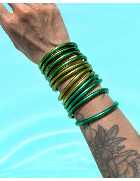 Jonc Bouddhiste Mantra OLIVE