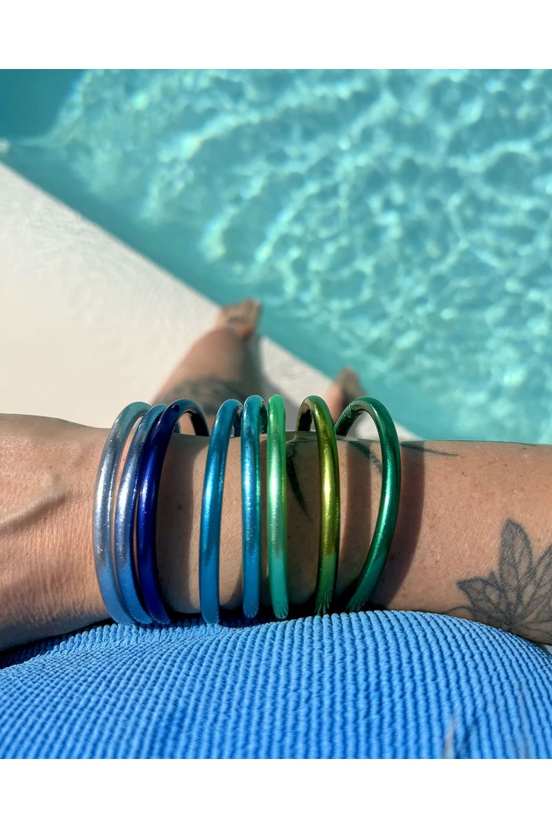 Jonc Bouddhiste Mantra TURQUOISE