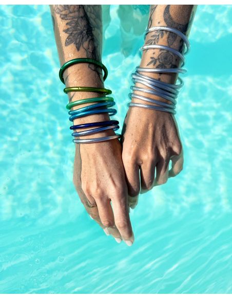 Jonc Bouddhiste Mantra TURQUOISE