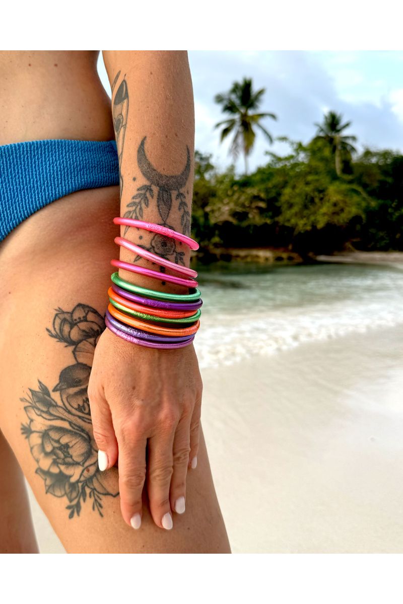 Jonc Bouddhiste Mantra VIOLET