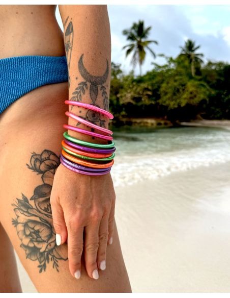 Jonc Bouddhiste Mantra VIOLET