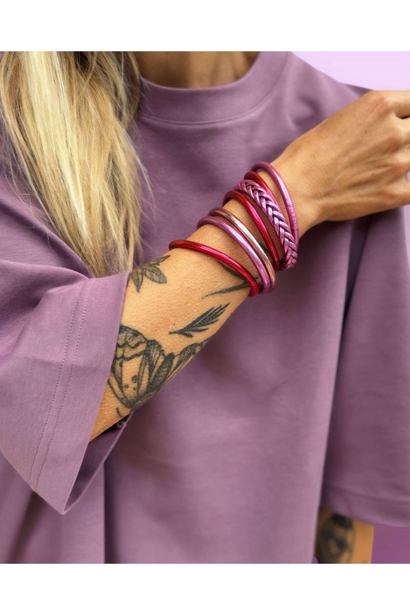 Jonc Bouddhiste Mantra VIOLET