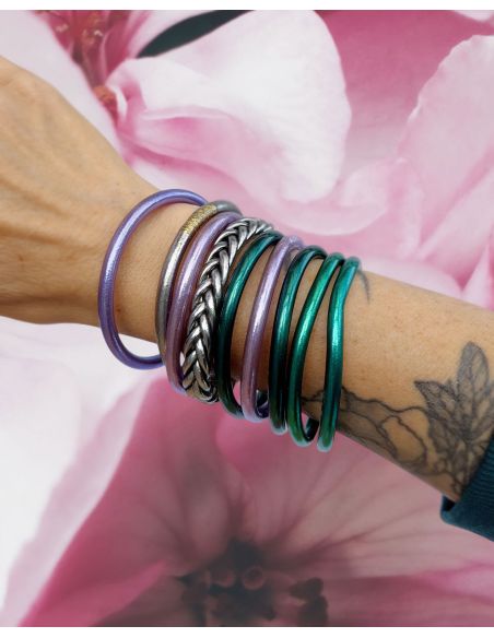 Jonc Bouddhiste Mantra MAUVE