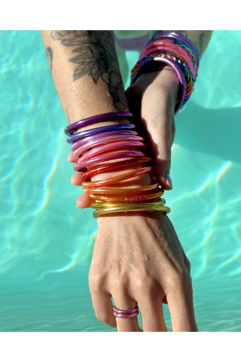 Jonc Bouddhiste Mantra PINK