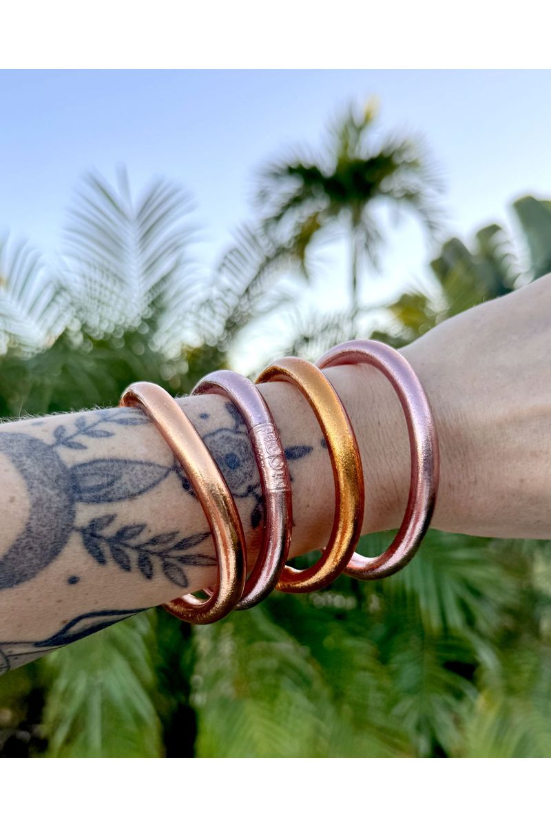 MAXI Jonc Bouddhiste Mantra ROSE GOLD
