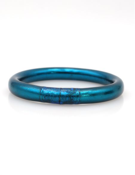 MAXI Jonc Bouddhiste Mantra BLEU CANARD
