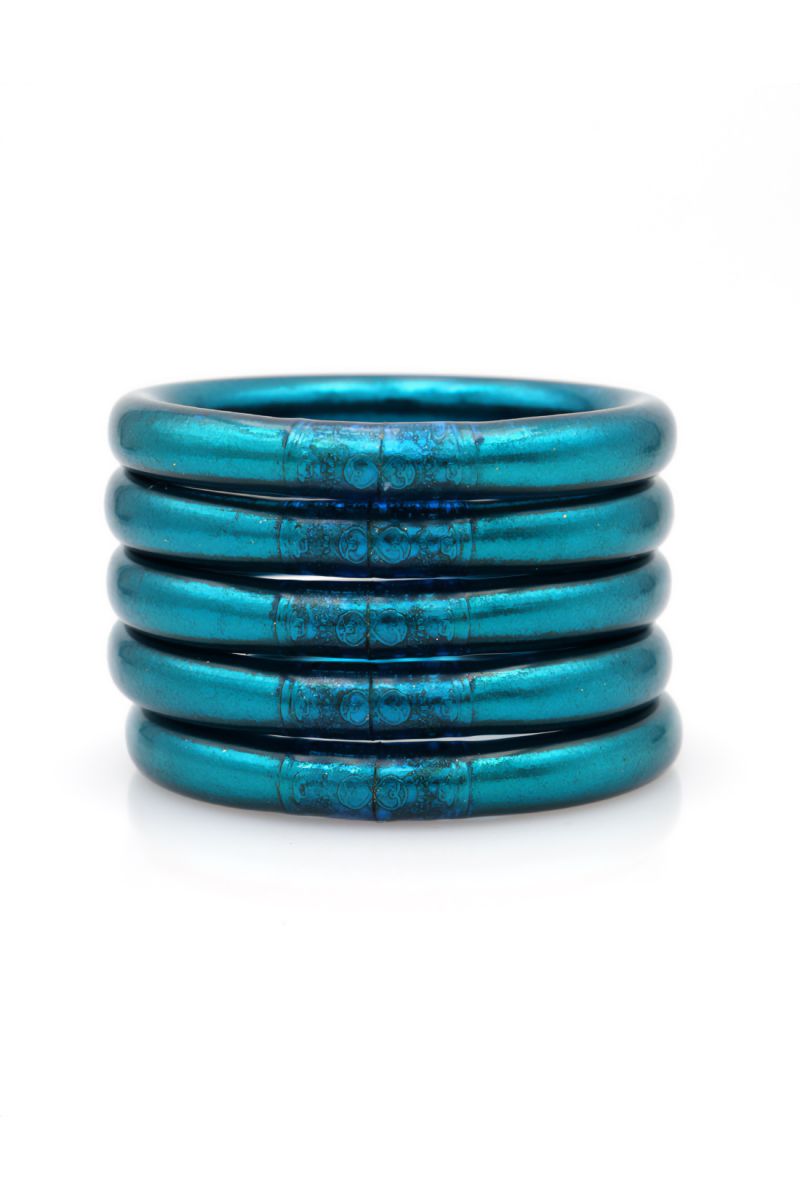 MAXI Jonc Bouddhiste Mantra BLEU CANARD
