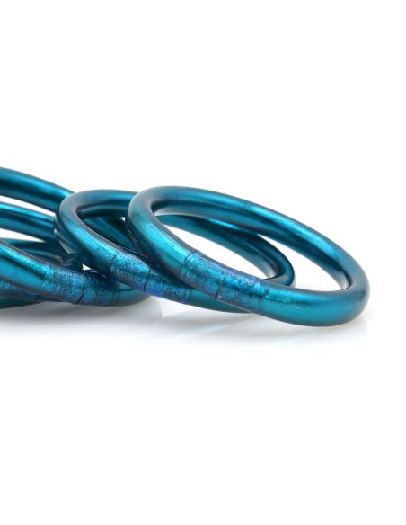 MAXI Jonc Bouddhiste Mantra BLEU CANARD