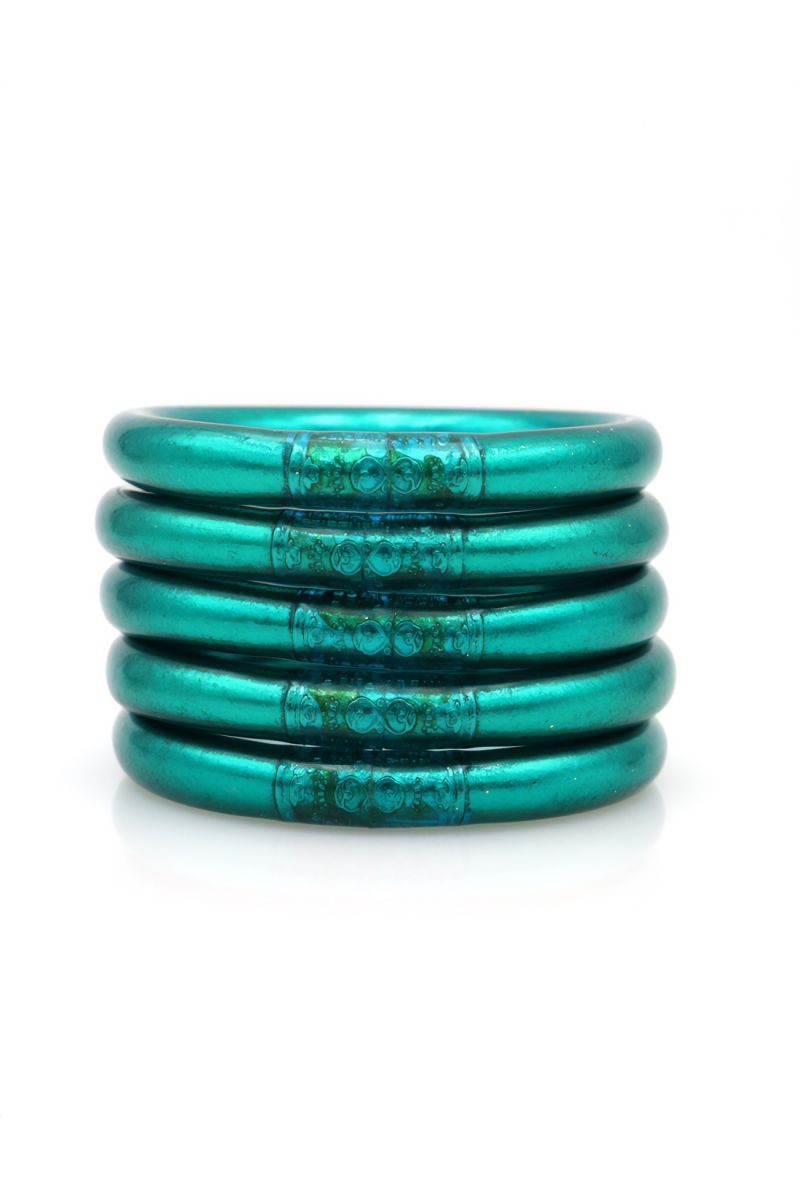 MAXI Jonc Bouddhiste Mantra VERT PAON