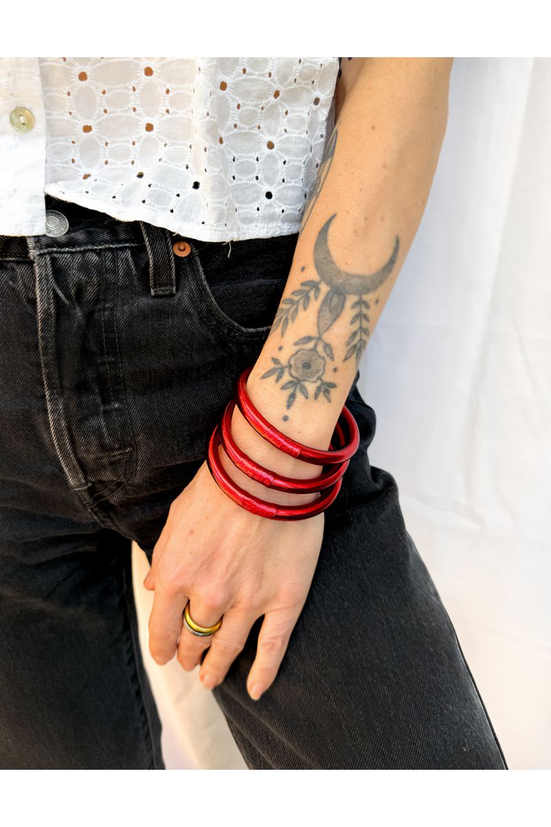 MAXI Jonc Bouddhiste Mantra BORDEAUX