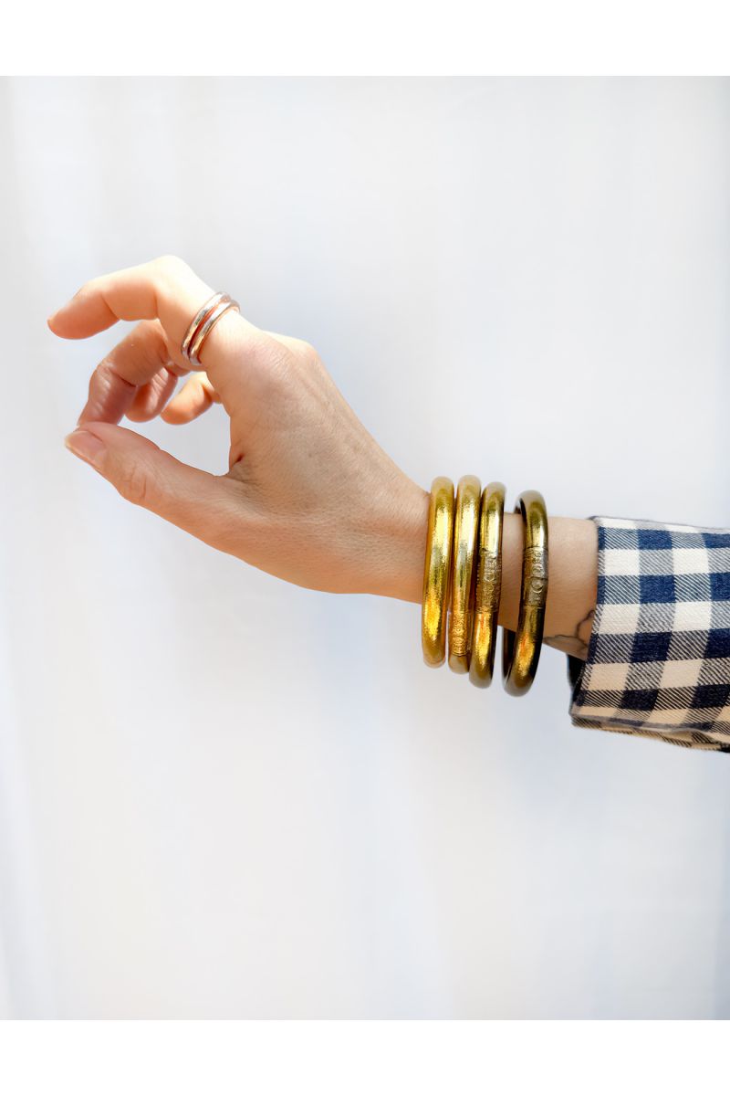MAXI Jonc Bouddhiste Mantra BRONZE