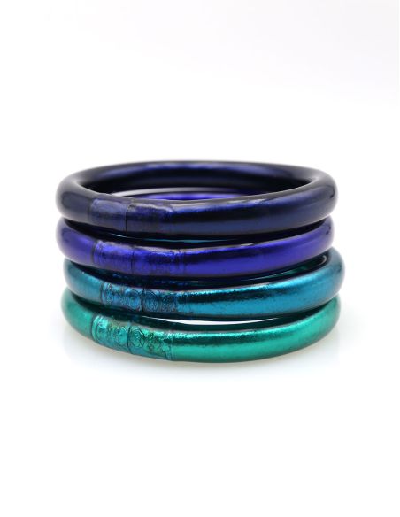 MAXI Jonc Bouddhiste Mantra BLEU NUIT