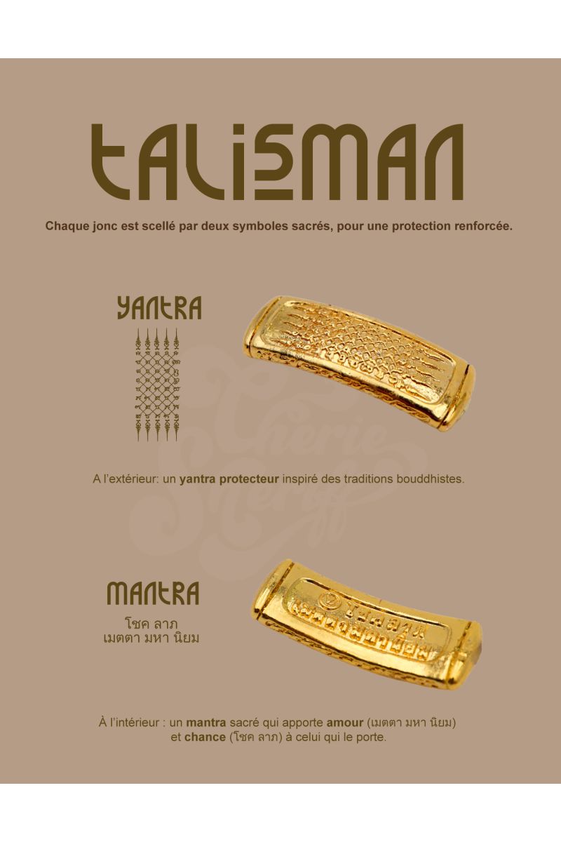 copy ofBuddhist Bangle Talisman 12mm GOLD