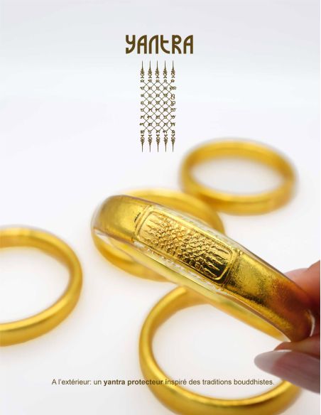 copy ofBuddhist Bangle Talisman 12mm GOLD