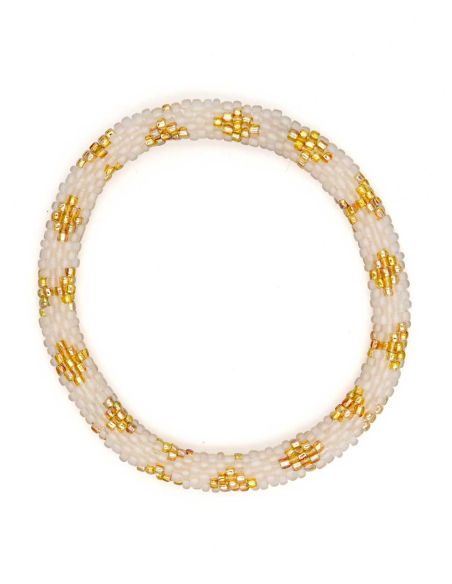 Bracelet Népalais G61 Beige Doré