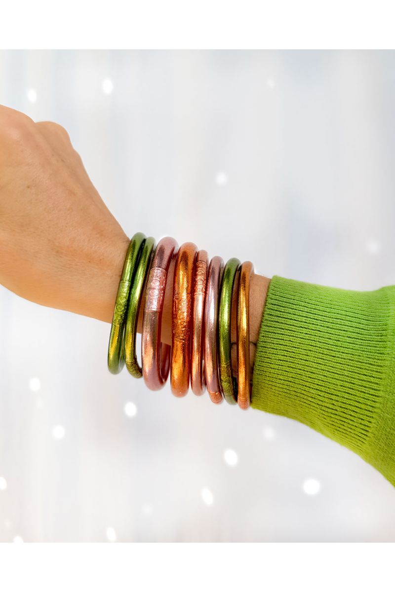 Jonc Bouddhiste Mantra ROSE GOLD