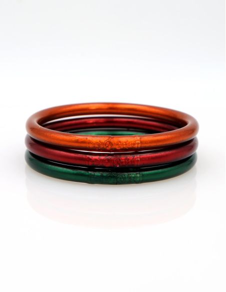 Jonc Bouddhiste Mantra Black Green