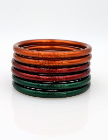 Jonc Bouddhiste Mantra Black Green