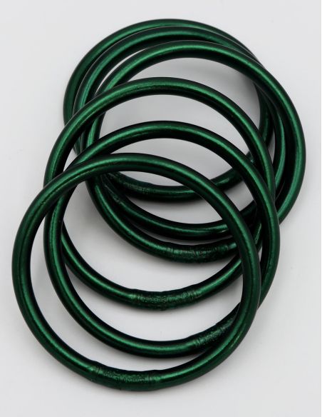 Jonc Bouddhiste Mantra Black Green