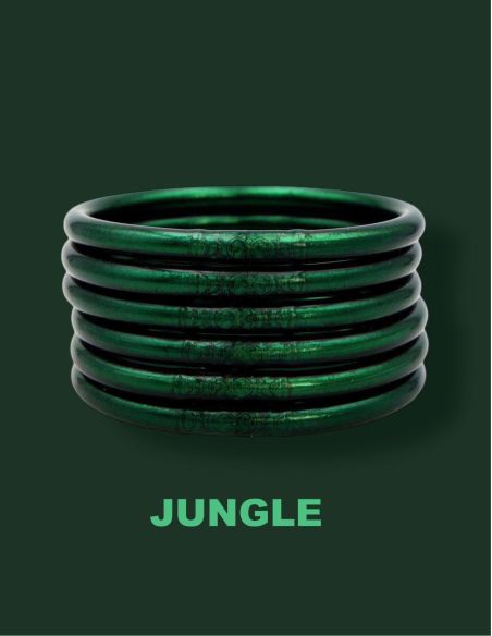 Jonc Bouddhiste Mantra Black Green
